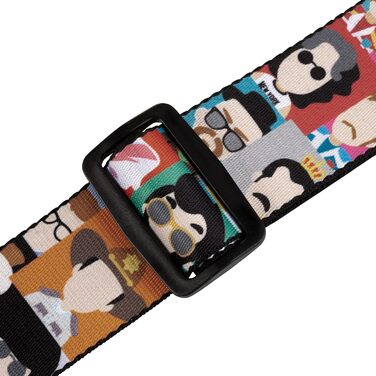 Гітарний ремінь Levy's Sublimationsserie MPD2-003, поліестер, 5,1 см, Pop-art іконки