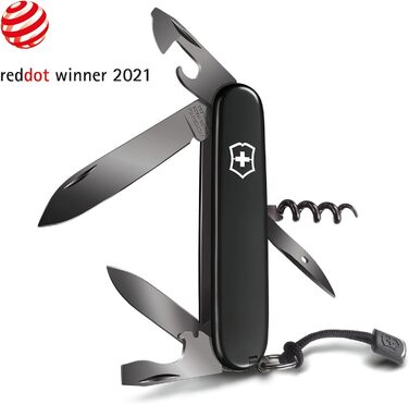 Мультитул Victorinox Spartan Onyx Black: Швейцарський ніж з 13 функціями, клинок, коркшик, відкривачка для консервів