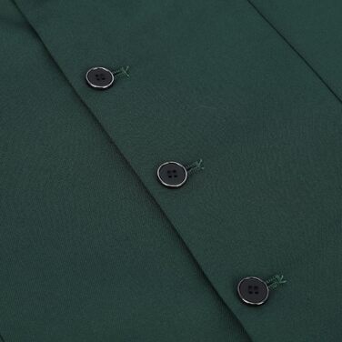 Чоловіча жилетка Allthemen V-подібний виріз, однобортна, Slim Fit, для ділового костюма, жилетка-вест (3XL, Зелений)