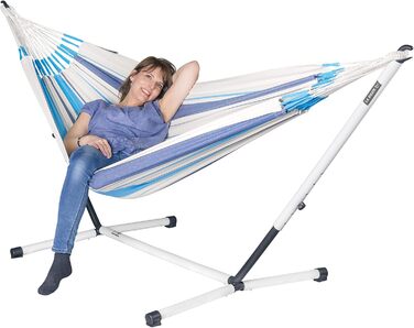 LA SIESTA Nautico Cool Grey - Powder-coated steel hammock stand for single hammocks
