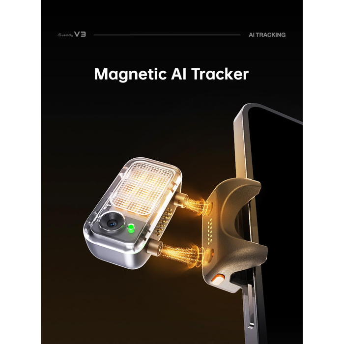 Hohem iSteady V3 – Стабілізатор для смартфона з AI-трекером, магнітним світлом та пультом ДУ