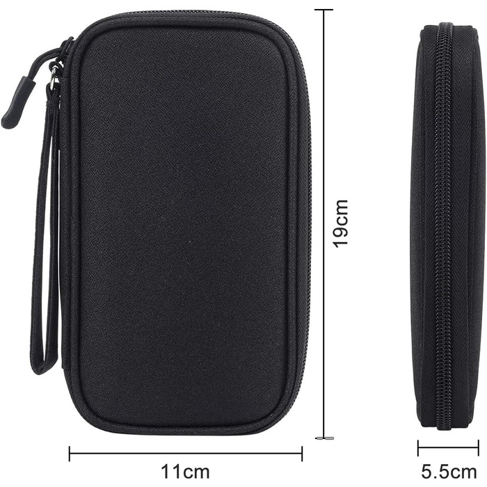 Органайзер для аксесуарів у подорожі Nutabevr: водонепроникна сумка для електроніки, кабель-органайзер, для USB, Powerbank, SD-карт