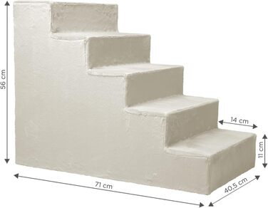 Сходинка для собак Mg Design - дерев'яна, з міцним каркасом, для диванів та ліжок, 40x45x5 см / 71x40.5x56 см