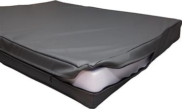 Килимок для собак CopcoPet Jumbo – міцне штучне шкіряне покриття, легко миється, нековзний, для великих собак, дому, саду, переноски, кемпінгу – Extra товстий (110 x 80 x 8 см, ортопедичний, тигровий колір)