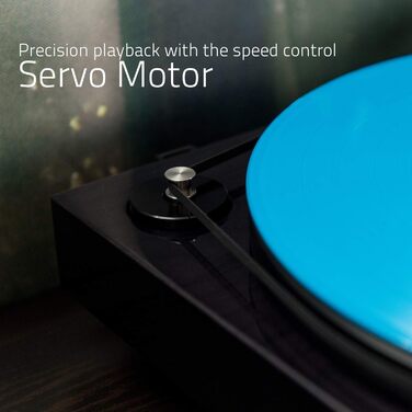 Програвач вінілу Fluance RT82 Referenz High Fidelity з картриджем Ortofon OM10, чорний глянцевий