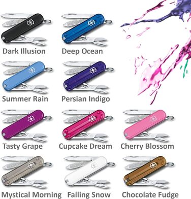 Мультитул Victorinox Classic SD Tropical Surf: Швейцарський ніж, 7 функцій, з файлом для нігтів