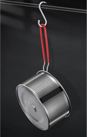 Ситечко для пасти, нержавіюча сталь, 20 см - сито для макаронів, глибокий кошик для смаження, друшляг для кухні