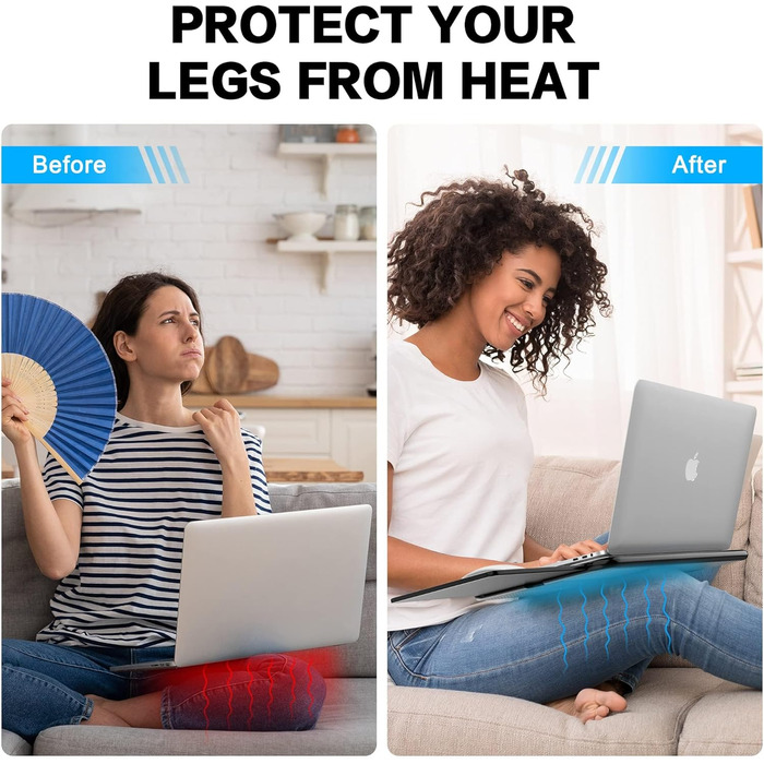 Підставка для ноутбука AboveTEK з вбудованим мауспадом, сірого кольору, для роботи вдома, в офісі, у подорожах