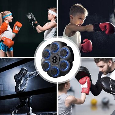 YeahBoom Музична Bluetooth Бокс-машина: тренажер для ударів з музикою, настінний, розумний, електронний