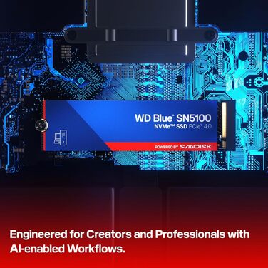 SSD накопичувач WD Blue SN5100 NVMe 4TB PCIe Gen 4.0 M.2 2280 (6900 МБ/с)