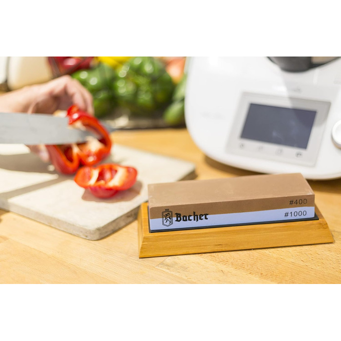 Набір точильних каменів Bacher Premium: 400/1000. Точильний камінь, камінь для заточування, з навчальною інструкцією