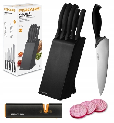 Набір ножів у підставці Fiskars Control, 5 предметів