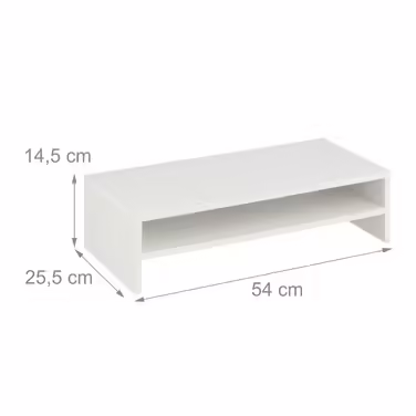Relaxdays Monitor Stand with Extra Shelf