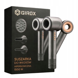 Фен для волосся Girox 1500 Вт з іонізацією та 4 насадками
