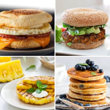 Електричний вафельниця Nostalgia MyMini - блакитний, 12.7 см, для вафель, тостів, сендвічів, кексів