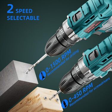 Акумуляторний шуруповерт 12V, 25 Nm, 2×2000mAh, 25+3 ступні крутного моменту, 24 шт. аксесуарів & кейс – для дому, DIY та монтажу меблів RT1028-H