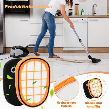 Набір фільтрів для пилососа Philips SpeedPro Max (6 шт.) — запчастини для моделей FC6812, FC6813, FC6822, FC6823, FC6826, FC6723/01, XC7042/01, XC8045/01, XC8147/01