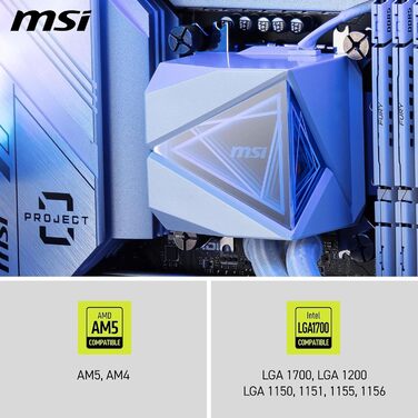 MSI MAG CoreLiquid I - Смарт-система водяного охолодження CPU з ARGB підсвічуванням, 360 мм, для Intel та AMD