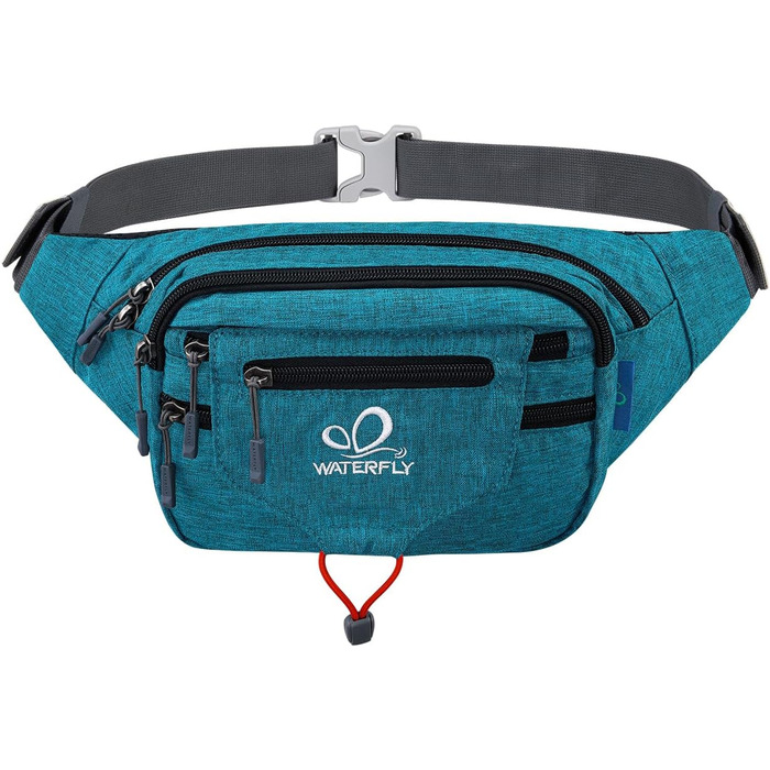 WATERFLY Поясна сумка на пояс для чоловіків та жінок, спортивна, для бігу, фітнесу, тренувань, подорожей (Блакитний павлін)