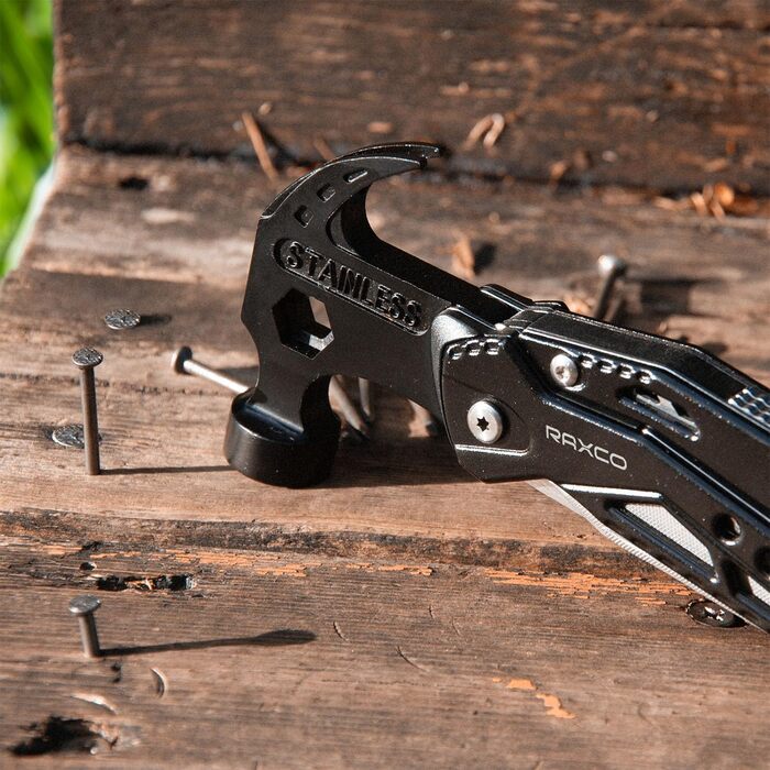 Багатофункціональний інструмент RAXCO 15-в-1: молоток, плоскогубці, мультитул для кемпінгу та подарунок для чоловіків, батька, друзів