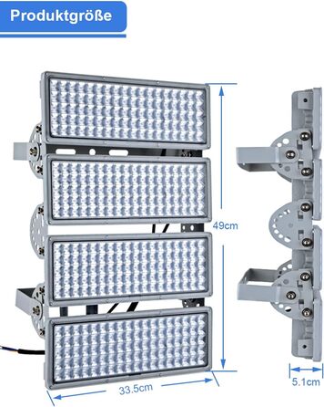 Світлодіодний прожектор 100W, 10000лм, 6500K, IP67, водонепроникний для вулиці, спортивних майданчиків, газонів