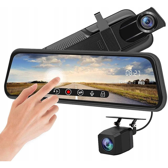 Автомобільний відеореєстратор Ondra Full HD 170° з камерою заднього виду, 9,66