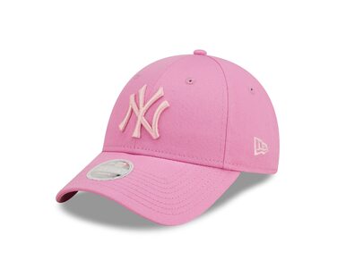 Кепка New Era 9Forty MLB Yankees рожева, жіноча, бейсболка, регульована, універсальний розмір
