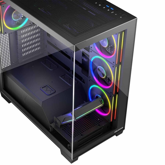 Корпус для комп'ютера Modecom Volcano Stellar ARGB Midi 8F Black