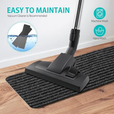 Килимок на сходи ToStair, 76x20 см (15 шт.) Антиковзка підкладка для сходів, захист для дерев'яних ступенів, килимки для дому для дітей, літніх людей та собак, чорний