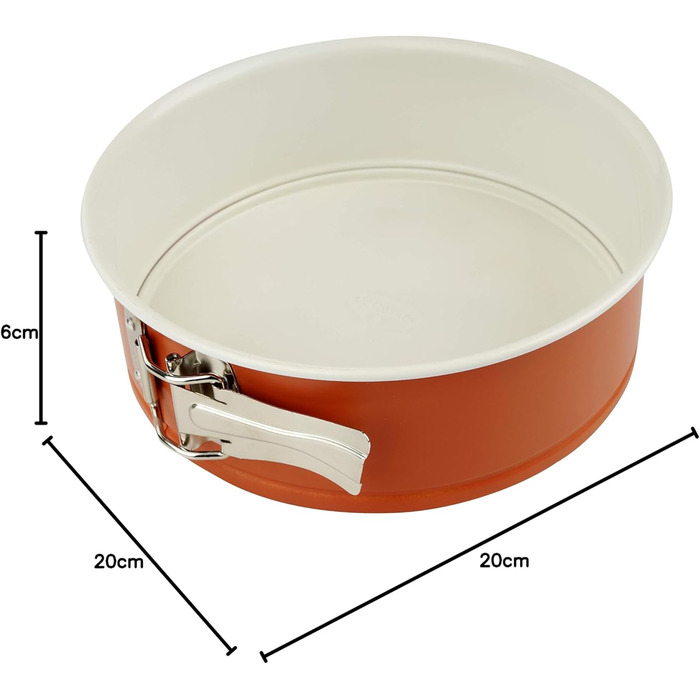 Форма для випічки Dr. Oetker DieMaus Ø26 см, кругла, з антипригарним покриттям (оранжево-кремовий)