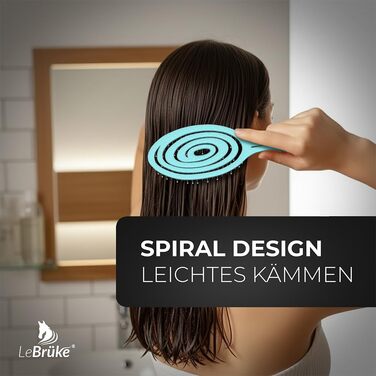 Щітка для волосся без заплутування - для жінок та чоловіків - детанґлер - для кучерявого та довгого волосся