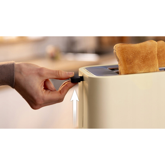 Тостер Bosch MyMoment TAT3M127, 950 Вт, на 2 тости, з функцією розморожування, бежевий