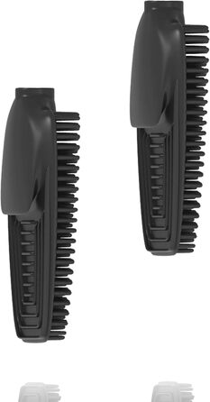 Набір для туалету 3-в-1 з силіконовою щіткою, тримачем та кріпленням на стіну. Довга ручка з нержавіючої сталі, гігієнічний дизайн з ламелями та скребком. Підходить для ванної кімнати та гостьового туалету. Запасні насадки включені.