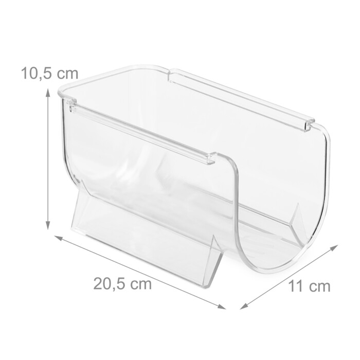 Relaxdays Refrigerator Bottle Organizer, Stackable