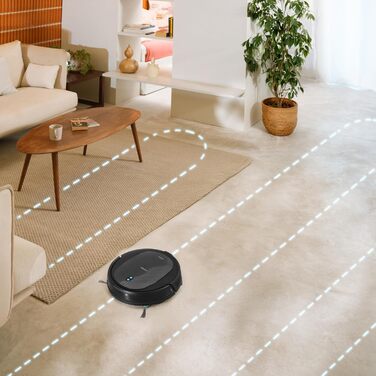 Робот-пилосос Cecotec Conga M20 з гіроскопічною навігацією, 7000 Па, 160 хв роботи, датчики захисту від падіння та щітка для різних поверхонь, керування через додаток