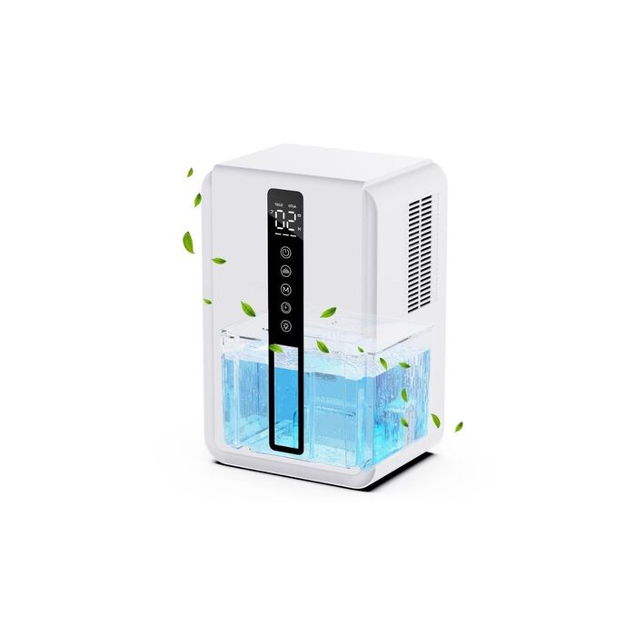 Електричний осушувач повітря 2500 мл з баком для води - Осушувач повітря електричний з трьома швидкостями + два режими, таймер 48H, авто-стоп & анти-заморожування, для спальні та ванної кімнати