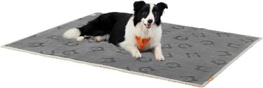 Водонепроникний коврик для собак Feandrea, Sherpa Fleece, 152 x 127 см, XL, сірий. Захист дивану, машинне прання