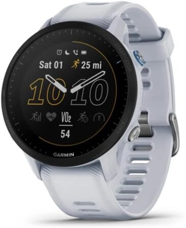 Garmin Forerunner 955: GPS-годинник для триатлонів, бігу, білий, з тривалим акумулятором