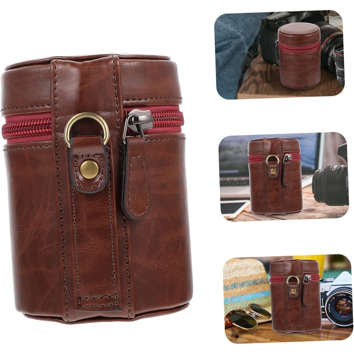 Водонепроникний чохол для об'єктивів камери Garneck: захист від подряпин та пилу, легкий у відкритті та закритті, для зберігання об'єктивів та аксесуарів, міцний, 11.5x8x8 см