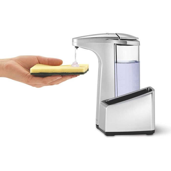 Simplehuman Sensor Soap Dispenser - Brushed Nickel, White (384ml)