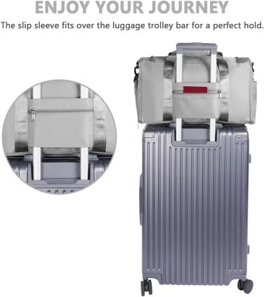 Спортивна сумка Flintronic 35L: водонепроникна дорожня сумка-валіза для подорожей, вихідних та спорту (з біркою) - синій (#5 сірий)