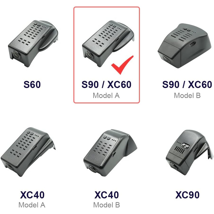 Відеореєстратор FITCAMX для Volvo XC60 S90 V90 (2022-2026) 4K WiFi, подвійний, 128GB, Plug & Play