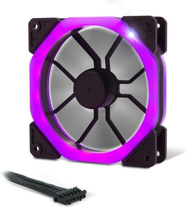 Комп'ютерний корпус EMPIRE GAMING Warmachine - середній ATX корпус з 4 тихими вентиляторами та RGB підсвічуванням