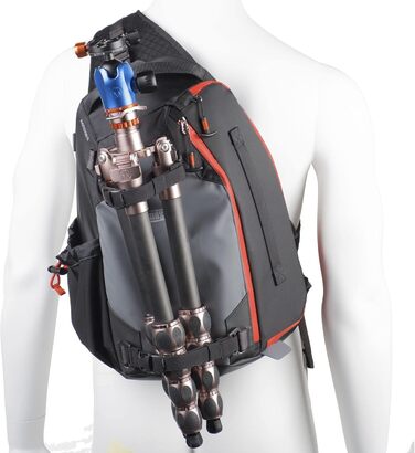 MindShift Photo Cross 13 Carbon Grau – фотосумка через плече, карбон сірий (162.56 см)