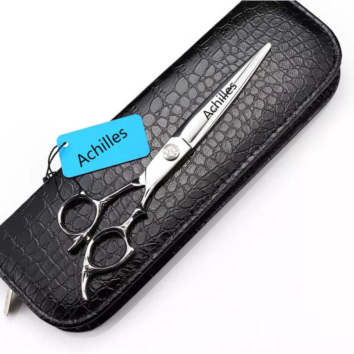 Ножиці для грумінгу собак Achilles Professionelle, 7 дюймів - високоякісний японський сталь, сріблясті