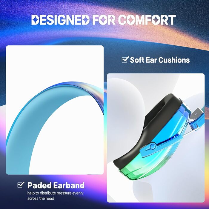 Навушники для захисту від шуму для дітей JYPS, SNR 25dB, блакитні. Захист вух для школи, концерту, будівництва, для аутистів та дорослих