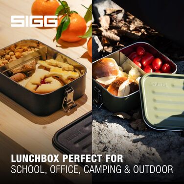 SIGG Gemstone Lunchbox, leak-proof lunchbox for office, school, and outdoor use, made from high-quality 18/8 stainless steel for on the go.