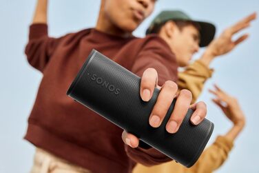 Sonos Roam 2: Портативна бездротова Bluetooth колонка, водонепроникна, чорна - 10 годин автономії