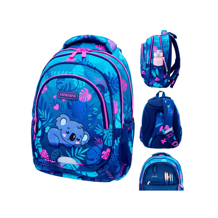 Багатофункціональний шкільний рюкзак AstraBag, синій багатоколірний, 20 л
