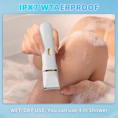 Електричний жіночий тример 5-в-1: для тіла, обличчя, інтимної зони. Вологостійкий (IPX7), USB-C зарядка